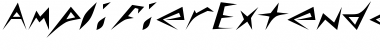 AmplifierExtended Regular Font