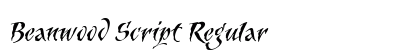 Beanwood Script Regular preview