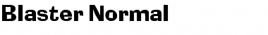 Blaster Normal Font