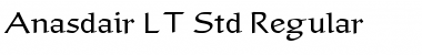 Anasdair LT Std Regular Regular Font