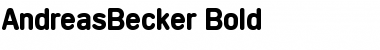 AndreasBecker Bold Font