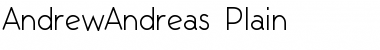 AndrewAndreas Plain Font AndrewAndreas Plain Font