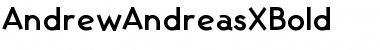 AndrewAndreasXBold Regular Font