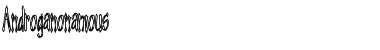 Androganonamous Regular Font