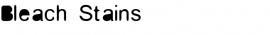Bleach Stains Regular Font