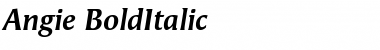 Angie BoldItalic Font