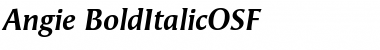 Angie BoldItalicOSF Font