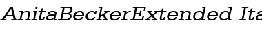 Download AnitaBeckerExtended Font
