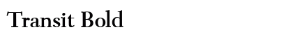 Transit Bold preview