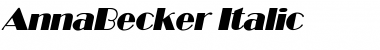 AnnaBecker Font