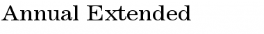 Annual-Extended Normal Font