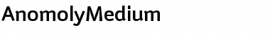 AnomolyMedium Regular Font