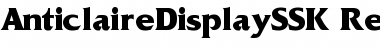 AnticlaireDisplaySSK Regular Font