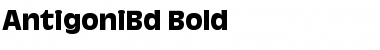 AntigoniBd Bold Font