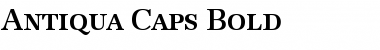 Antiqua-Caps Bold Font