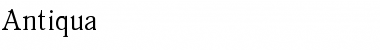 Antiqua Regular Font