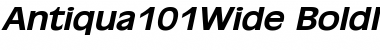 Antiqua101Wide BoldItalic Font