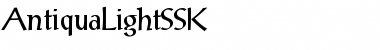 AntiquaLightSSK Regular Font