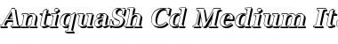 AntiquaSh-Cd-Medium Italic Font