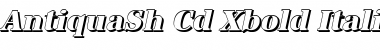 AntiquaSh-Cd-Xbold Italic Font