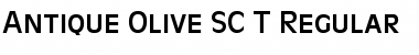 Antique Olive SC T Regular Font Antique Olive SC T Regular Font