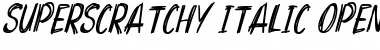 Superscratchy Italic Font