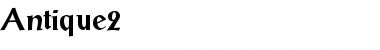 Antique2 Regular Font