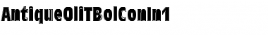 AntiqueOliTBolConIn1 Regular Font