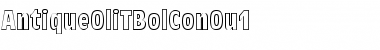 AntiqueOliTBolConOu1 Regular Font