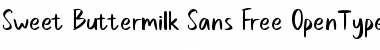 Sweet Buttermilk Free Sans Regular Font