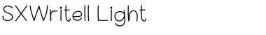 Download SX Write II Light Font