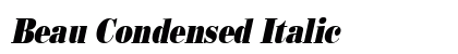 Beau Condensed Italic preview