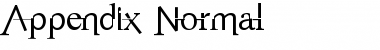 Appendix Normal Font