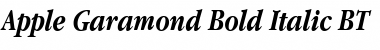 Apple Garamond BT Bold Italic Font