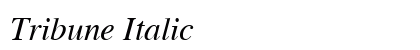 Tribune Italic Preview