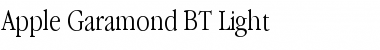 Apple Garamond BT Light Font
