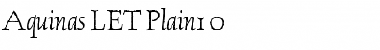 Aquinas LET Plain Font Aquinas LET Plain Font