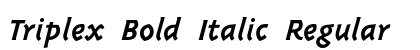 Triplex Bold Italic Regular preview