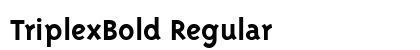 TriplexBold Regular preview