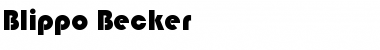 Download Blippo Becker Font