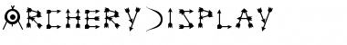 ArcheryDisplay Regular Font