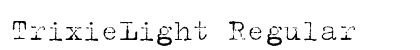 TrixieLight Regular preview