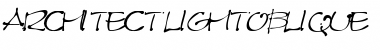 Architect LightOblique Font