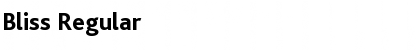 Bliss Regular Font
