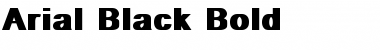 Arial Black Bold Font