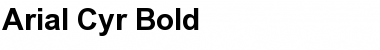 Arial Cyr Bold Font