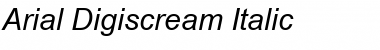 Arial Digiscream Font