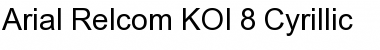 Arial-Relcom KOI-8 Cyrillic Font