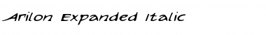 Arilon Expanded Italic Expanded Italic Font