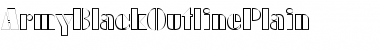 ArmyBlackOutline Plain Font ArmyBlackOutline Plain Font